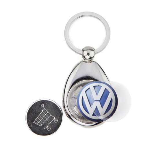 metal keyring with 1.00€...