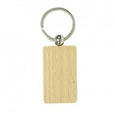 Porta-chaves retangular em madeira