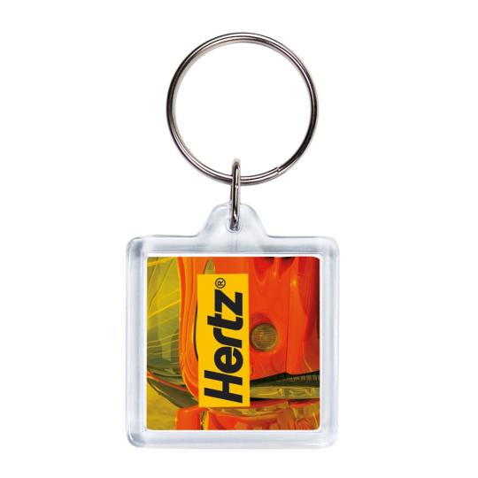 Square acrylic keyring 2 sides