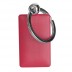 Rectangular plastic and metal keyring