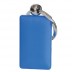 Rectangular plastic and metal keyring