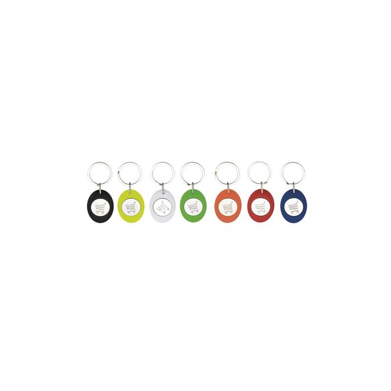 Oval keyring with 1.00€ token CR-Z Car