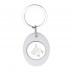 Oval keyring with 1.00€ token CR-Z Car
