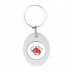 Oval keyring with 1.00€ token CR-Z Car