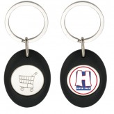 Porta-chaves oval com ficha 1,00€ CR-Z Carro