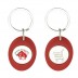 Oval keyring with 1.00€ token CR-Z Car