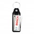 Rectangular metal and PU keyring 1 side
