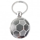 Porta-chaves de metal bola de futebol 1 face