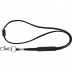 Tubular lanyard in polyester with adjustable PVC Ribbon