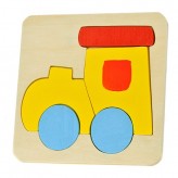 Puzzle de madeira comboio