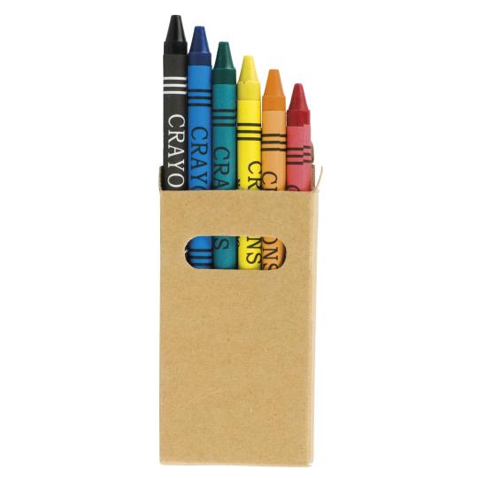 Boîte de 6 crayons de cire...