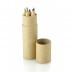 Set of 6 coloured pencils in tube Artkid