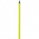 Lápis triangular fluorescente, madeira preta