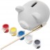 Plaster piggy bank with Monika brush
