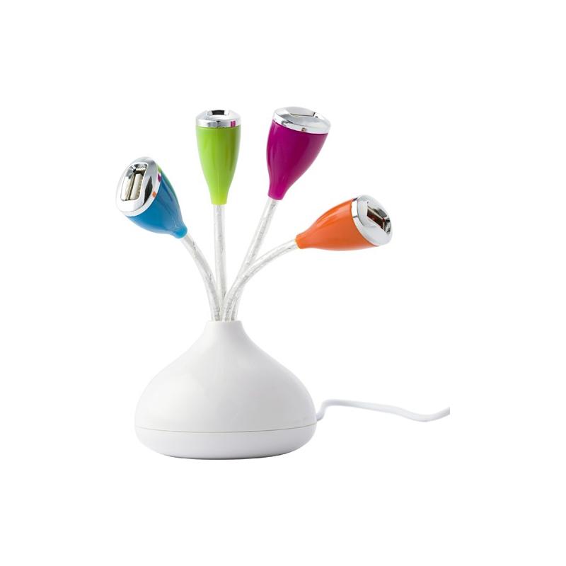 Hub con cuatro puertos USB 2.0 ABS Jake