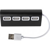 Hub USB em alumínio de 4 portas Leo