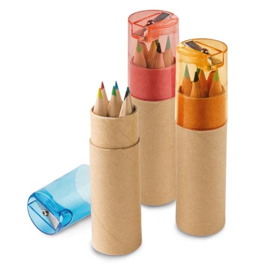 Caixa com 6 lápis de cor Rols